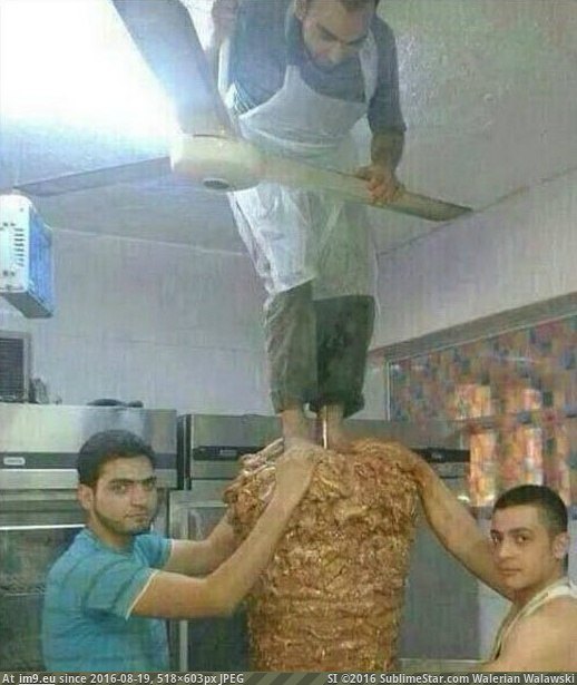 [Wtf] Getting the lamb meat on the skewer at the kabab shop (in My r/WTF favs)