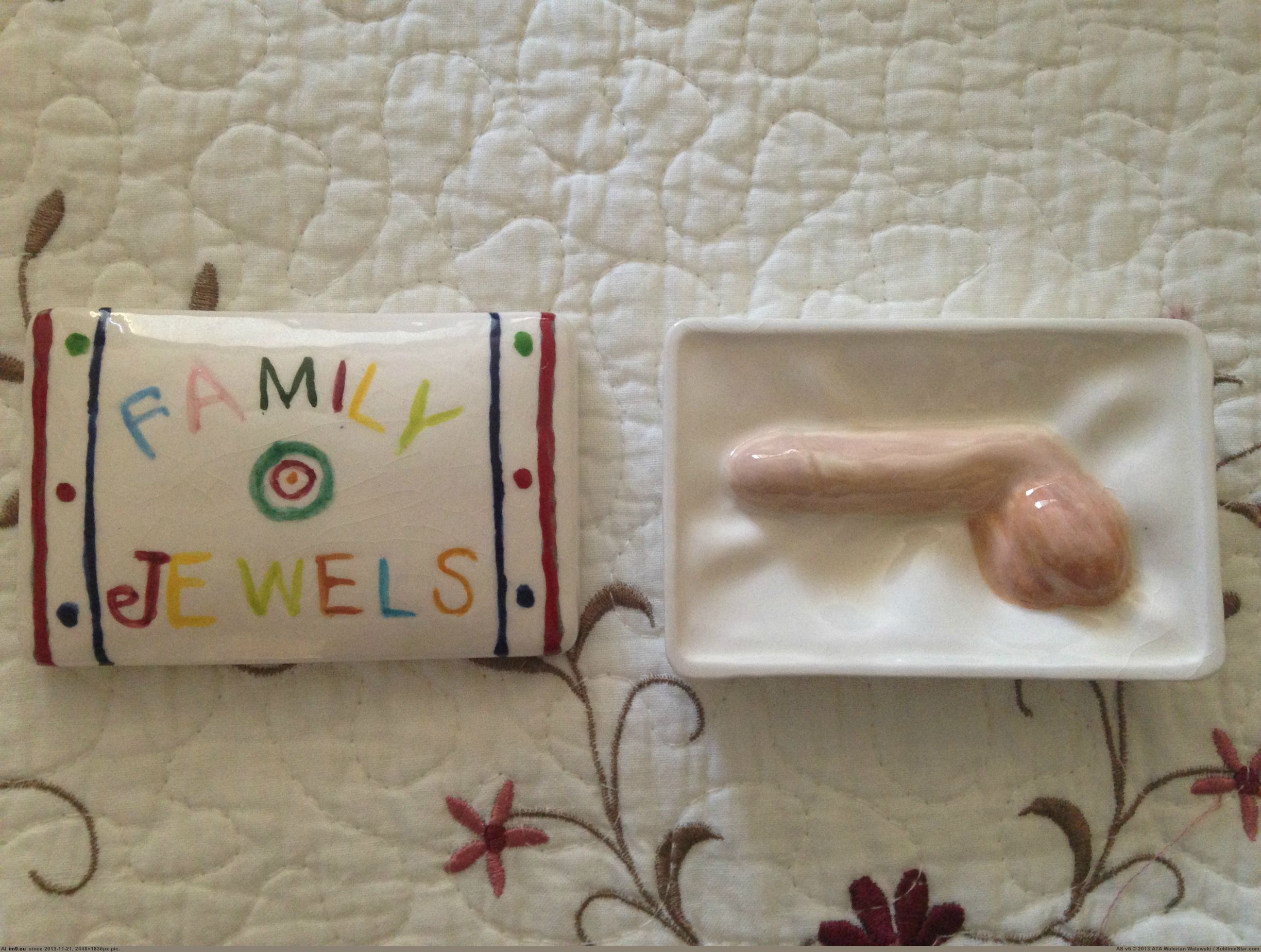 [Wtf] My Great-Grandmother got a boyfriend...so she made this penis art and gave it out as gifts to the family. [NSFW] 1 (in My r/WTF favs)