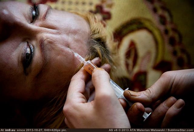 [Wtf] Photographs reportedly depicting activity at a 'krokodil house', new type of heroin which eats the flesh of its users. 1 (in My r/WTF favs)